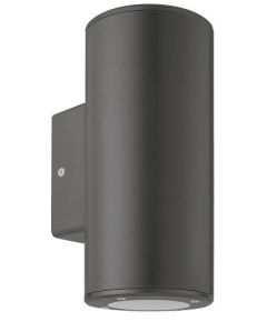 IP54 black outdoor wall lamp 2xGU10 Φ76x186x99mm EL3049 Vito