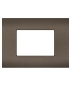 Placca 3 posti testa di moro compatibile Vimar Arké EL334 