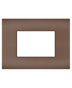 Vimar Arké compatible bronze 3-place plate EL342 