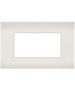 Placca 4 posti perla compatibile Vimar Arké EL344 