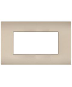 Placca 4 posti champagne compatibile Vimar Arké EL346 