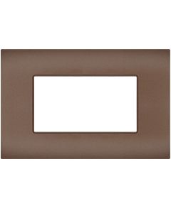 Placca 4 posti bronzo compatibile Vimar Arké EL376 