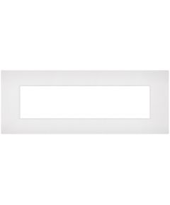 Placca 7 posti bianca compatibile Vimar Arké EL174 