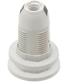 E14 white plastic lamp holder with Vito rings EL436 Vito