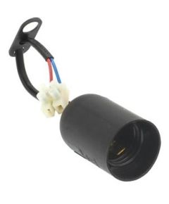 Portalampada nero E27 con cavo di alimentazione EL534 Vito