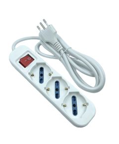 Multipresa schuko 3 posti con interruttore EL012 Power-it