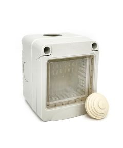 Idrobox IP55 2 white modules compatible with Vimar Plana EL2172 