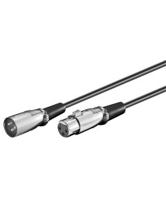 XLR 3 pin male-female cable 6m SP203 Goobay