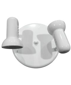 Lampada applique da parete 2xE14 bianca EL043 Vito