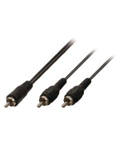 RCA Audio Cable Male - 2x RCA Male 10.0 m Black CA572 Valueline