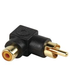 90 ° Cinch Stecker Stereo Audio Winkel Adapter - Cinch Buchse Schwarz ND1685 Valueline