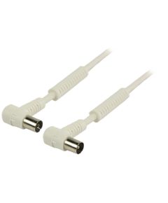 Coaxial Cable 100 dB at Male Coaxial Angle - Female Coax (IEC) 20.0 m White ND9095 Valueline