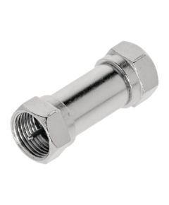 FF Male Coaxial Adapter - F Male Silver ND1570 Valueline