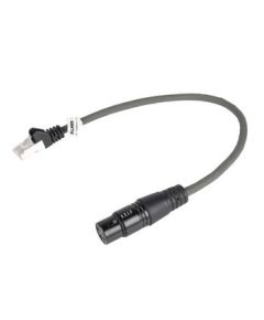 Digitalkabel XLR XLR 3p (F) - RJ45-Stecker 0,30 m Dunkelgrau SX155 Sweex