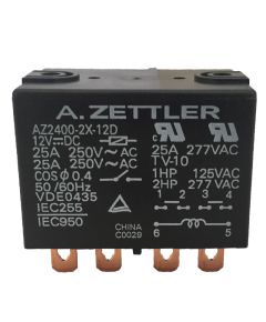 Relay 12VDC 25A 250V - AZ2400-2X-12D - ZETTLER EL252 