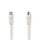 Câble coaxial 90dB IEC (coaxial) mâle vers IEC (coaxial) femelle 1.5m Blanc ND4026 Nedis