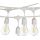 Catena di luci per esterno E27 10 metri bianca WB1118 