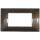 Placca in tecnopolimero 3 posti color bronzo compatibile Vimar Plana EL271 