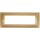 7-gang technopolymer plate in gold color compatible with Vimar Plana EL3148 
