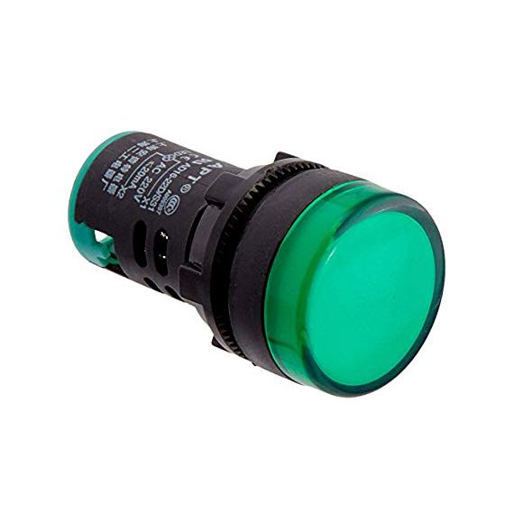 Indicatore luminoso da pannello 220V - verde EL805 
