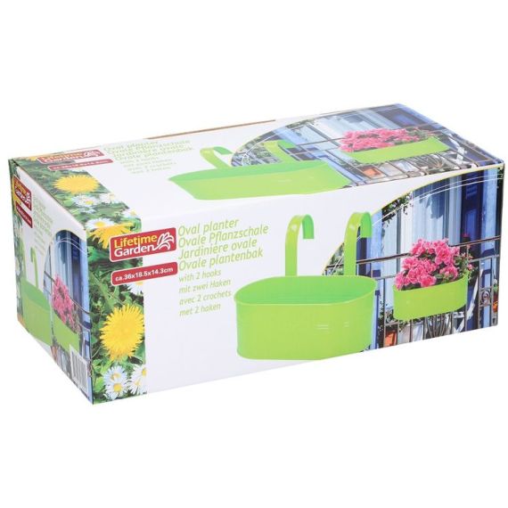 Ovaler Balkon 36x18.5x14.3cm Green Lifetime Garden ED5352 Lifetime garden