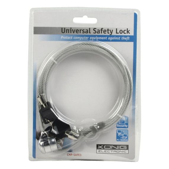 Carnet de notes de fermeture métal 1.8 m argent ND1930 König