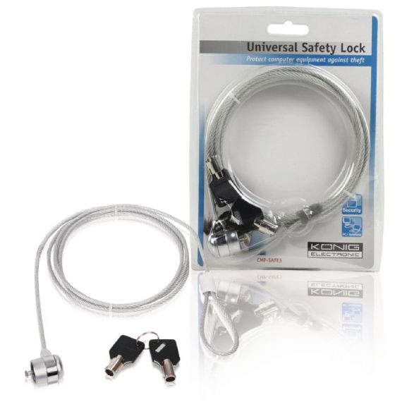 Carnet de notes de fermeture métal 1.8 m argent ND1930 König