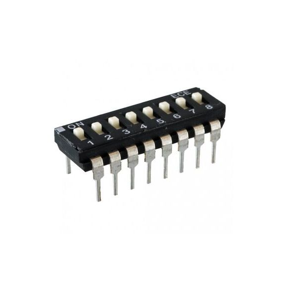 Dip-switch de 12 vías - paquete de 10 piezas NOS180047 