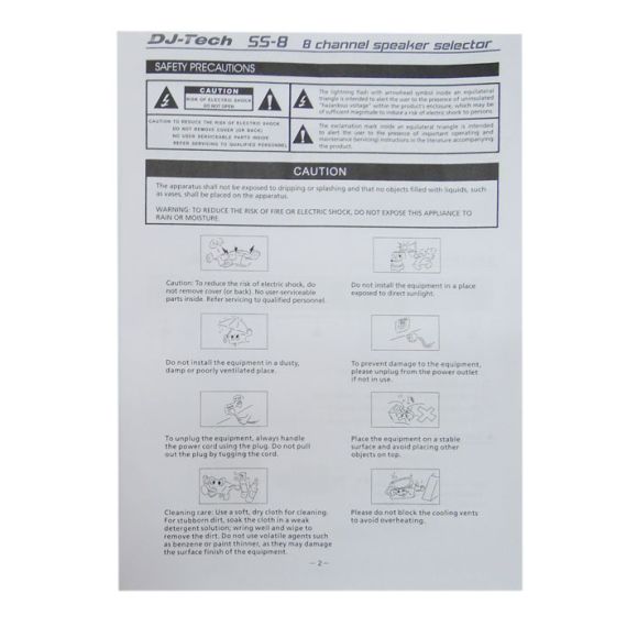 Commutatore casse acustiche DJ.Tech SS-8 + Telecomando V4074 DJ-Tech
