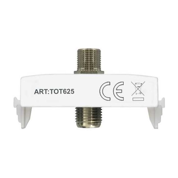 White satellite socket compatible with Vimar EL2025 