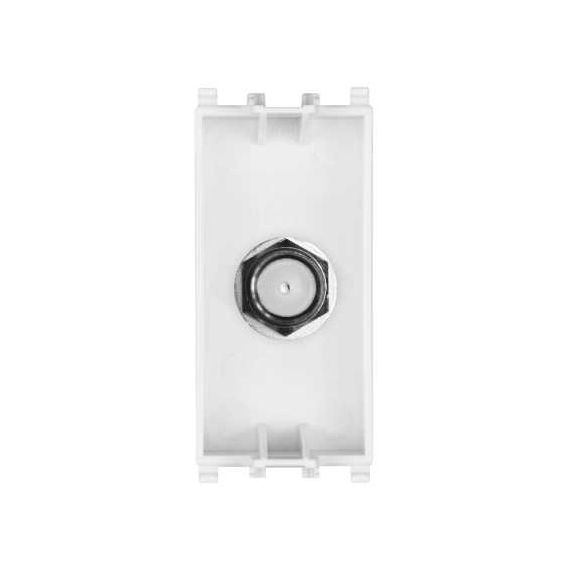 White satellite socket compatible with Vimar EL2025 