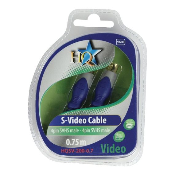 S-Video Cavo S-Video Maschio - S-Video Maschio 0.75 m Grigio ND1287 HQ