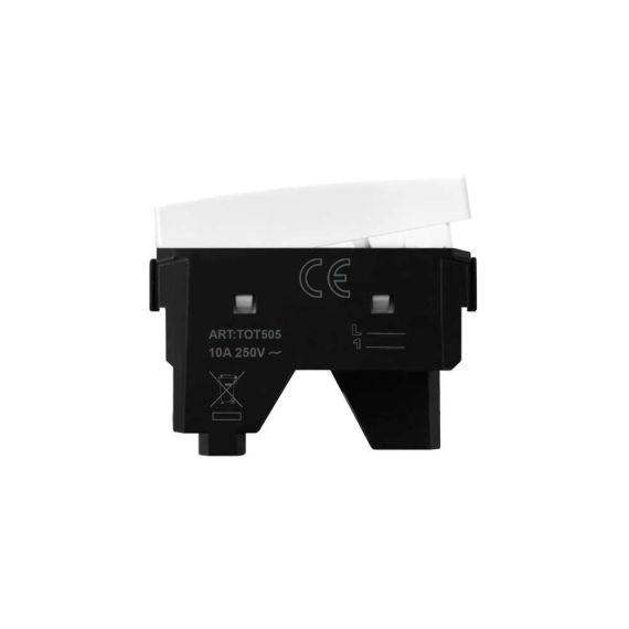 Pulsante Bianco 10A 250V Compatibile Matix EL2049 