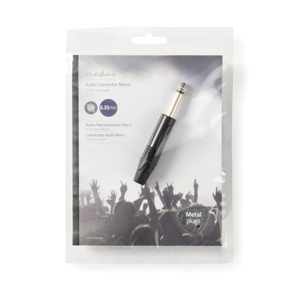 6.35mm Mono Male Audio Connector ND3802 Nedis