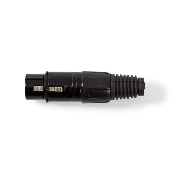 XLR Female 3 pin XLR connector Black ND4892 Nedis