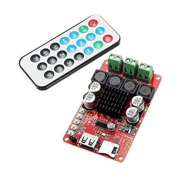 2x50W digital amplifier with Bluetooth, USB and SD card WB348 