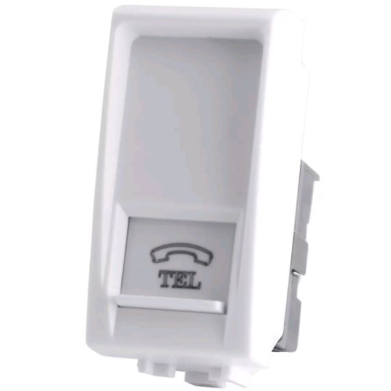Presa Telefonica  bianca compatibile Living International EL2136 