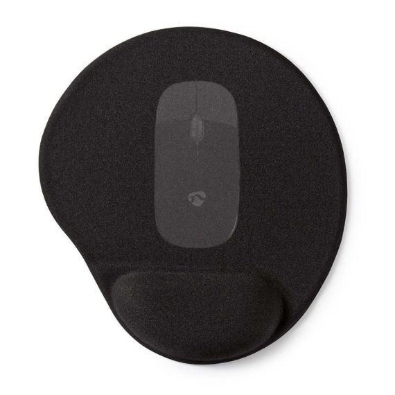 Tappetino per mouse Gel Nero ND6626 Nedis
