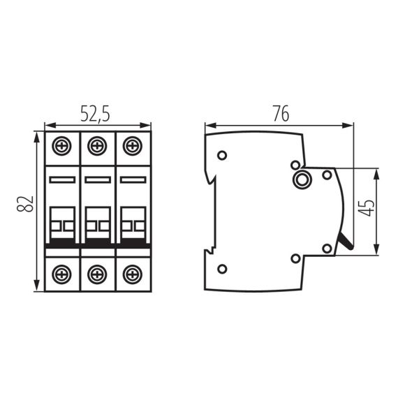 KMI-3 25A 3P Kanlux switch disconnector KA1058 Kanlux