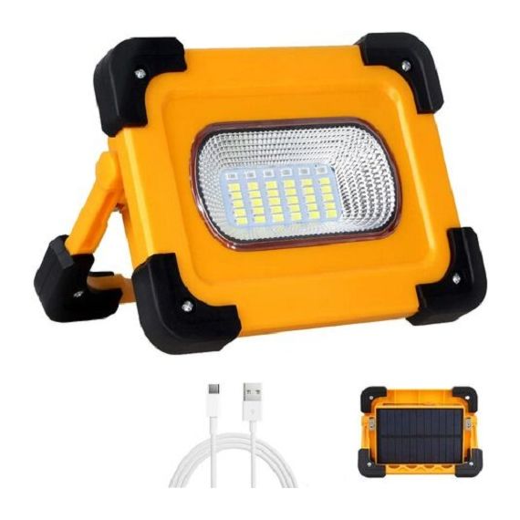 Faro LED con funzione powerbank a ricarica solare 9000mAh 60W  6500K K494 