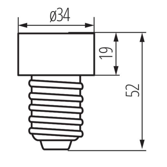 Adattatore per lampadine HLDR E27/GU10 Kanlux KA2282 Kanlux