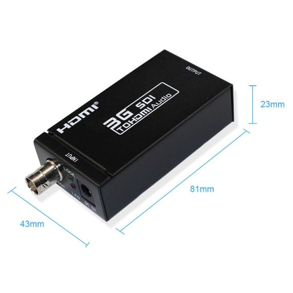 Convertitore video da SDI BNC ad HDMI adattatore SDI/HD-SDI/3G-SDI 1080P WB1660 