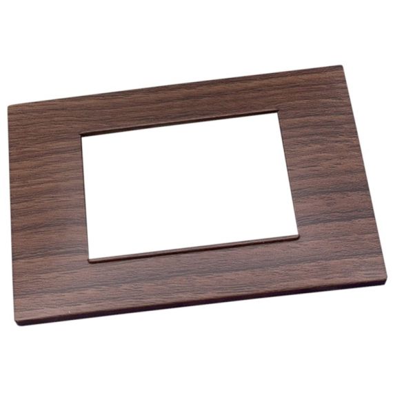 Placca in tecnopolimero 4 posti color ciliegio compatibile Vimar EL2369 