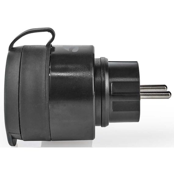 Presa Schuko Wi-Fi 10A 2500W massimo IP44 nera Nedis ND5533 Nedis
