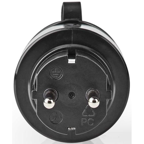 Presa Schuko Wi-Fi 10A 2500W massimo IP44 nera Nedis ND5533 Nedis