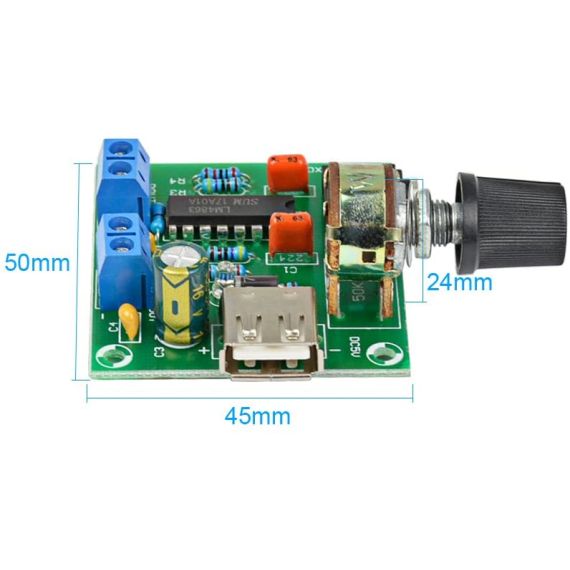 Mini amplificatore audio stereo 5V 5Wx2 CM2038 WB2472 
