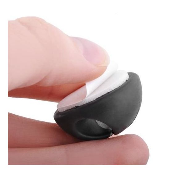 Clip fissacavo adesiva bianca vari colori blister da 6 P291 