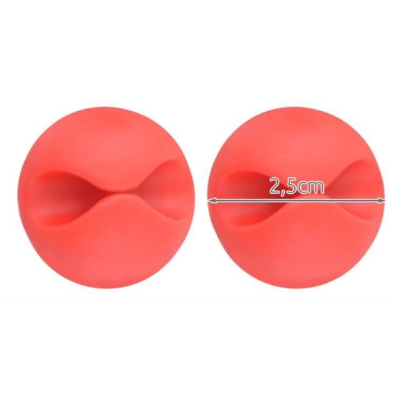 Clip fissacavo adesiva bianca vari colori blister da 6 P291 