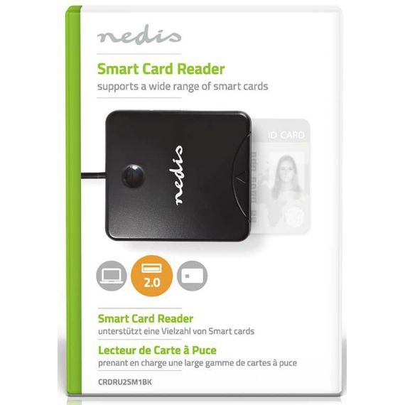 Lettore di schede SD Smart Card (ID) compatto USB 2.0 ND1216 Nedis