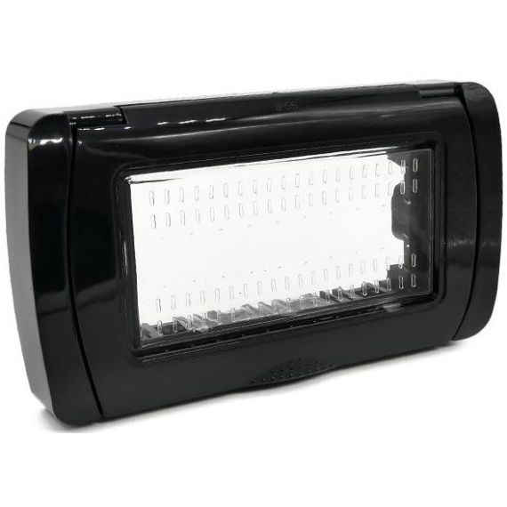 IP55 4P schwarze Idrobox-Platte, kompatibel mit Matix EL837 